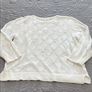 *4 for $10* Daily Thread open weave Sweater L